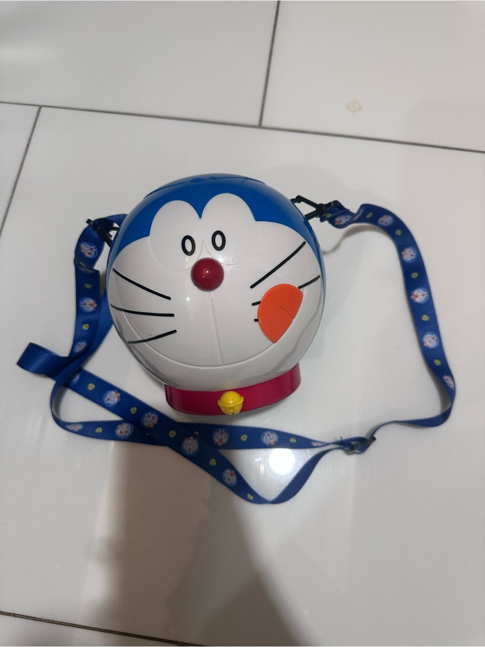 Doraemon popcorn bucket with lanyard